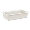 vidaXL Wasbak Wit 795 x 505 mm Graniet