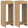vidaXL Plantenstandaard Artisan Eik 30 x 30 x 80 cm Geconstrueerd hout
