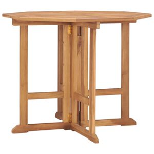 vidaXL Tuintafel inklapbaar 90x90x75 cm massief teakhout