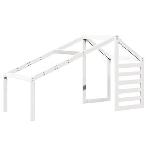 vidaXL Kinderbedhuisje 198x87x113 cm massief grenenhout wit