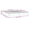 vidaXL Boxspring bed stof blauw 180x200 cm