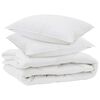 vidaXL All-season dekbed met kussen 3 st Wit Microvezel