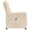 vidaXL Massagestoel microvezelstof beige