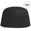 vidaXL Hoezen voor hangende ei-stoel 2 &Oslash; 190x115 cm 420D oxford zwart