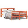 vidaXL Bedframe zonder matras massief grenenhout wasbruin 135x190 cm