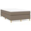 vidaXL Boxspring bed 120x200 cm stof taupe