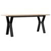 vidaXL Salontafel Y-frame 110x40x45 cm massief grenenhout en staal