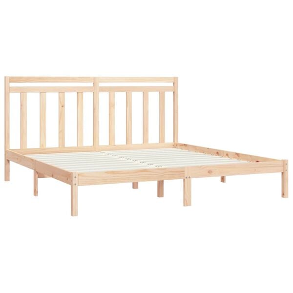 vidaXL Bedframe massief hout 200x200 cm