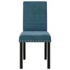 vidaXL Eetkamerstoelen 2 st fluweel blauw