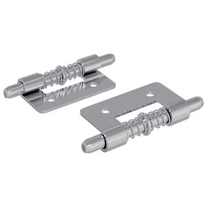 vidaXL Latch 2 pcs Zilver 46 x 17 x 1,2 mm Staal