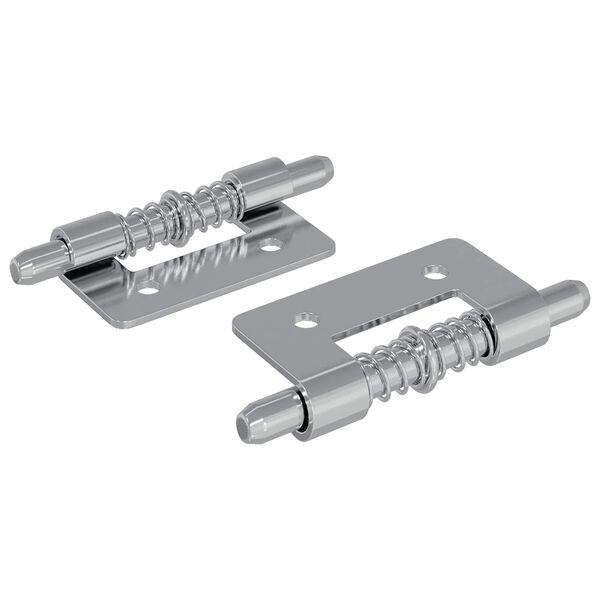 vidaXL Latch 2 pcs Zilver 46 x 17 x 1,2 mm Staal