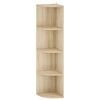 vidaXL Hoekplank 4-laags 31,5 x 31 x 130 cm Bewerkt hout Sonoma Eiken