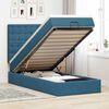 vidaXL Ottoman bed met matrassen en LED's 100x200cm fluweel