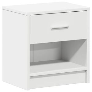 vidaXL Nachtkastje met lade 39x28x41 cm wit