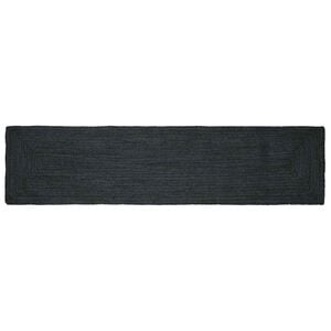 vidaXL Gebied Tapijt Donkergrijs 60 x 200 cm Jute