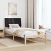 vidaXL Bedframe Bruin en zwart 100 x 200 cm Massief grenenhout