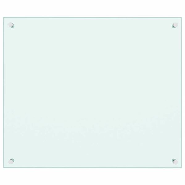 vidaXL Spatscherm keuken 70x60 cm gehard glas melkwit