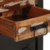 vidaXL Nachtkastjes 2 st massief ruw mangohout meerkleurig