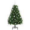 vidaXL Kunstkerstboom met 150 LED Groen 150 cm PVC en Metaal
