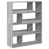 vidaXL Boekenkast 100x33x125,5 cm bewerkt hout grijs sonoma eikenkleur