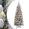 vidaXL Kunstkerstboom Wit 150 cm PVC en Plastic en Staal en PE