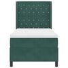 vidaXL Boxspringbed met hoofdeinde Donkergroen 90 x 200 cm Fluweel