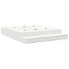 vidaXL Opbergbedframe met lade met opslag Wit 200 cm Bewerkt hout