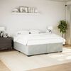 vidaXL Bedframe zonder matras 200x200 cm fluweel lichtgrijs