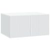 vidaXL Wandbeugel TV-kast Wit 59,5 x 41 x 30 cm Bewerkt hout