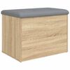 vidaXL Opbergbank Sonoma Eiken 62x42x45 cm Bewerkt Hout