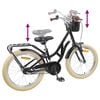 vidaXL Kinderfiets 20 Inch voor 6-11 jaar oud Zwart