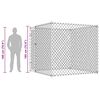 vidaXL Hondenkennel voor buiten 193x193x185 cm
