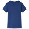 Kindershirt 128 donkerblauw