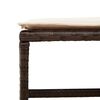 vidaXL Tuinkrukken 4 st met kussens 41x41x36 cm poly rattan bruin