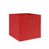vidaXL Opbergboxen 4 st 28x28x28 cm nonwoven stof rood