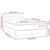 vidaXL Boxspring met matras en LED fluweel donkergroen 120x190 cm
