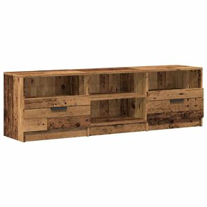 vidaXL Tv-meubel 150x33,5x45 cm bewerkt hout oud houtkleurig