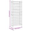 vidaXL Wijnrek voor 96 flessen metaal wit