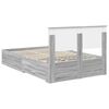 vidaXL Bedframe met hoofdeinde Grijs Sonoma 120 x 200 cm Bewerkt hout