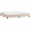 vidaXL Bedframe kunstleer cappuccinokleurig 200x200 cm