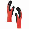 vidaXL Werkhandschoenen 24 pcs Rood en Zwart 7 / S Latexcoating