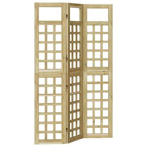 vidaXL Privacyscherm Honingbruin 121 x 180 cm Massief Vurenhout