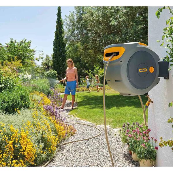 Hozelock Slanghaspel met 20 m slang Auto Reel wandmontage