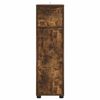 vidaXL Badkamer Kast Gerookt eiken 30,5 x 30 x 101 cm Bewerkt hout