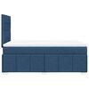vidaXL Boxspring met matras stof blauw 120x190 cm