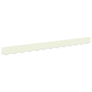 vidaXL Vervangende markies volant Cr&egrave;me Streep 230 x 20 cm Polyester