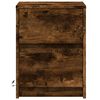 vidaXL Nachtkastjes met LED 2 st bewerkt hout gerookt eikenkleurig