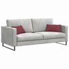 vidaXL Sofa Kussens 2 stuks Wijnrood 50 x 30 cm Stof