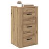 vidaXL Dressoir met lade Artisan Eiken 40 x 33 x 70 cm Bewerkt hout
