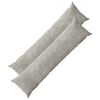 vidaXL Kussensloop 2 pcs HEERLEN Lichtgrijs 40 x 145 cm Chenille Stof